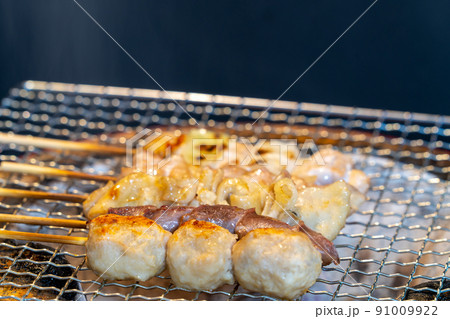 七輪（備長炭）で焼き鳥 91009922
