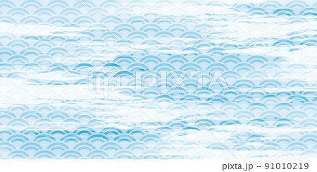 水彩 水イメージ背景 水彩 水イメージ背景 91010219