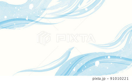 水彩　水イメージ背景 91010221