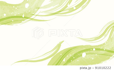 水彩 新緑 緑イメージ背景 水彩 新緑 緑イメージ背景 91010222