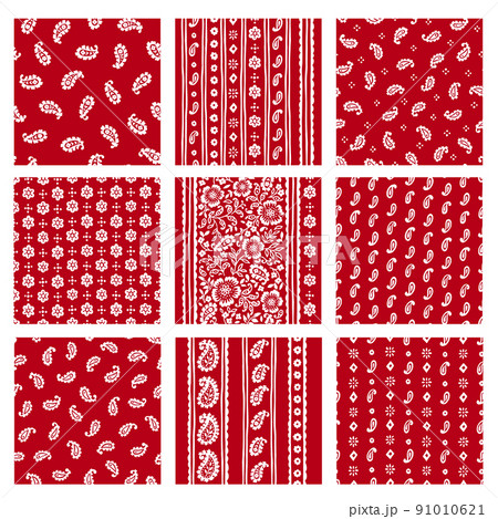 ペイズリーパターン素材集, 91010621