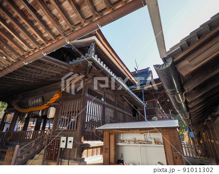 桃太郎の聖地! 長い回廊が美しい吉備津神社 桃太郎の聖地! 長い回廊が美しい吉備津神社 91011302