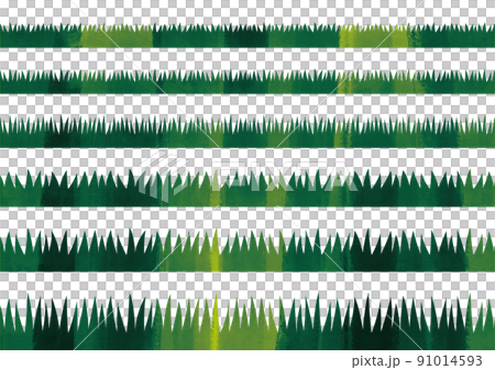 Various lengths of watercolor-style lawn material 91014593