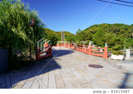 京都・宇治・和橋の風景 91015087