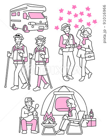シニアキャンプ行楽 91016966