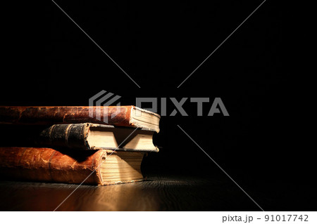 Old Books On Dark 91017742