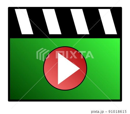 動画の再生をするアイコン 91018615