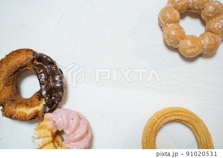 食べ物素材 ドーナツの文字入れ背景素材 食べ物素材 ドーナツの文字入れ背景素材 91020531