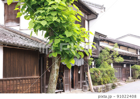 曇りの日の妻籠宿 曇りの日の妻籠宿 91022408