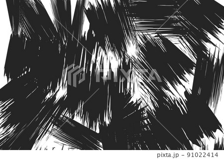 黒い筆で書き散らかした様な背景 91022414