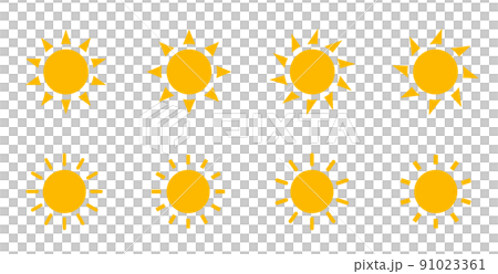Sun icon set 91023361