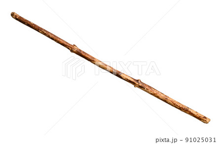 old natural wooden stick cutout on white old natural wooden stick cutout on white 91025031