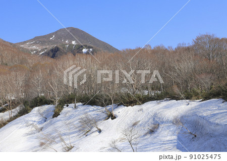 残雪の磐梯山 福島 残雪の磐梯山 福島 91025475