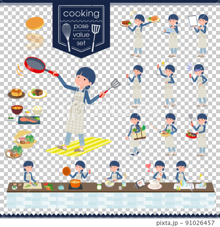 Natural style women's set on cooking 91026457