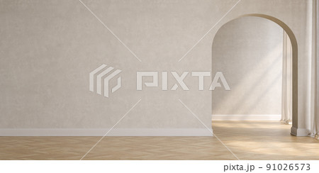 Empty interior room 3d illustration 91026573