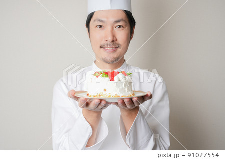 パティシエとケーキ 91027554