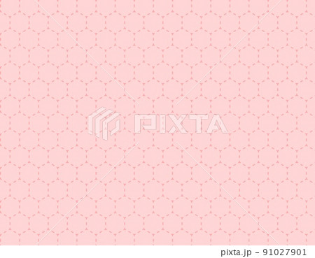 点線でできた六角形の背景イラスト 91027901