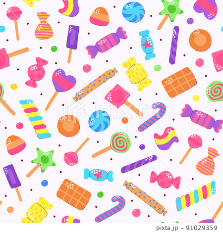 Cute multicolored candy set 91029359