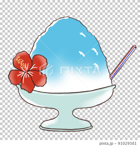 Blue Hawaii shaved ice 91029381