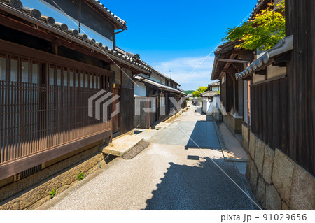 香川県　笠島の町並み 91029656