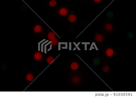 Abstract bokeh background of round Christmaslight and celebrations. 91030591