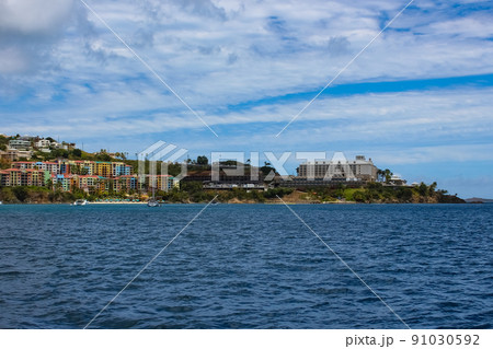 St. Thomas, USVI. Heavensight cruise ship dock in Charlotte Amelie. 91030592