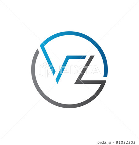 Initial Circle VZ Letter Logo Creative Typography Vector Template. Creative Letter VZ Logo Vector. Initial Circle VZ Letter Logo Creative Typography Vector Template. Creative Letter VZ Logo Vector. 91032303