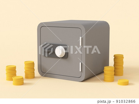金庫とコイン 金庫とコイン 91032866