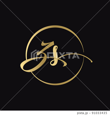 ZS letter Logo Design vector Template. Abstract Script Letter ZS Vector Illustration 91033435