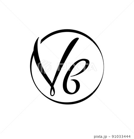 Initial VB letter Logo Design vector Template. Abstract Script Letter VB Logo Vector. Initial VB letter Logo Design vector Template. Abstract Script Letter VB Logo Vector. 91033444