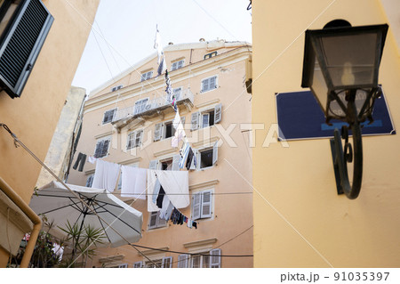streets of historic Center of Kerkyra town streets of historic Center of Kerkyra town 91035397