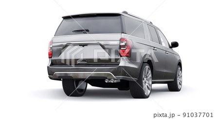 Premium Family SUV isolated on white background. 3d rendering 91037701