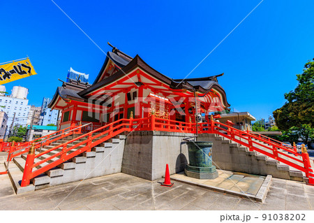 東京 新宿区 歌舞伎町の都市風景 花園神社 東京 新宿区 歌舞伎町の都市風景 花園神社 91038202