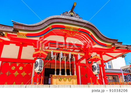 東京 新宿区 歌舞伎町の都市風景 花園神社 東京 新宿区 歌舞伎町の都市風景 花園神社 91038206