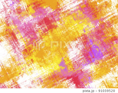 花畑のイメージ、手描きのスクラッチアート 91039520