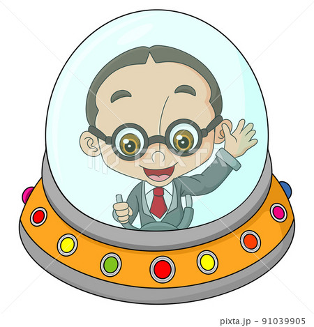 The happy man is driving the small ufo The happy man is driving the small ufo 91039905