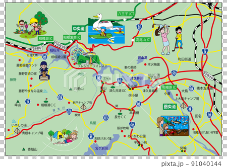 Arbitrary, Sagamihara sightseeing spot map Arbitrary, Sagamihara sightseeing spot map 91040144