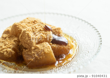 わらび餅 和菓子のイメージ素材 わらび餅 和菓子のイメージ素材 91040431