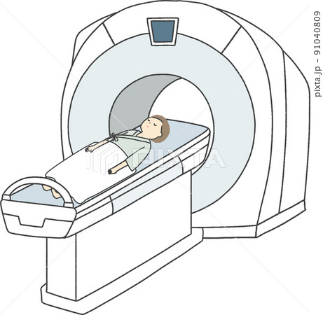 MRI検査を受ける男性 91040809