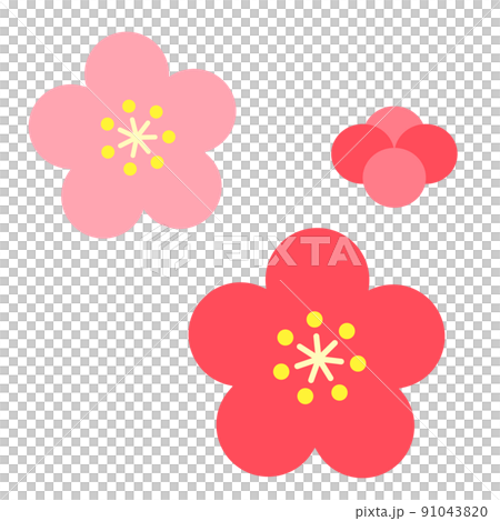 New Year motif, plum New Year motif, plum 91043820