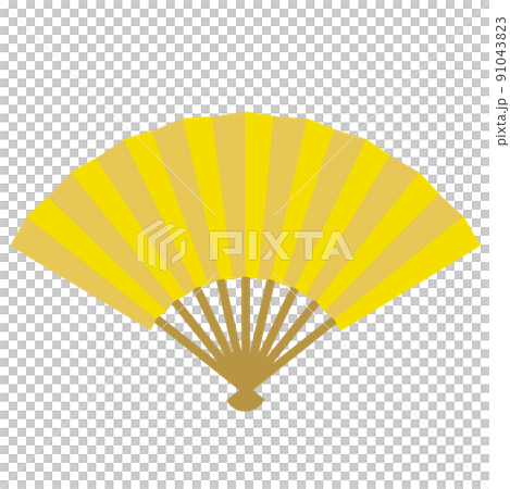 New Year motif, folding fan New Year motif, folding fan 91043823