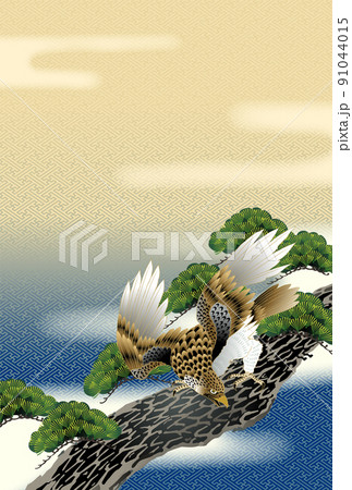 鷹 松 端午の節句 紺のイラスト素材 [91044015] - PIXTA