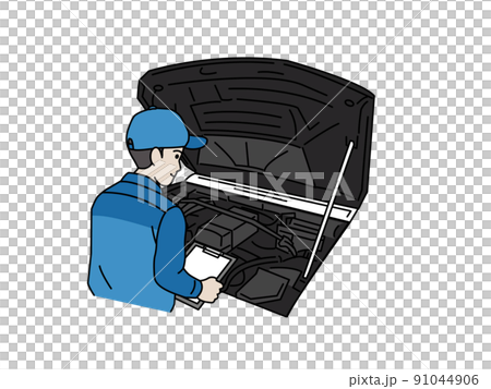 自動車整備士　従業員　男性　点検　修理　車検 91044906