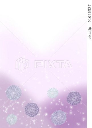 仏事用はがき和風花 91046527