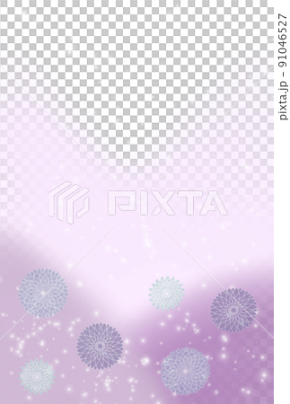 仏事用はがき和風花 91046527