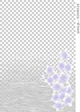 仏事用はがきりんどうと水 91046528