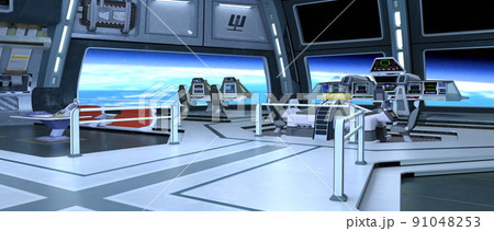 宇宙船内の風景 宇宙船内の風景 91048253