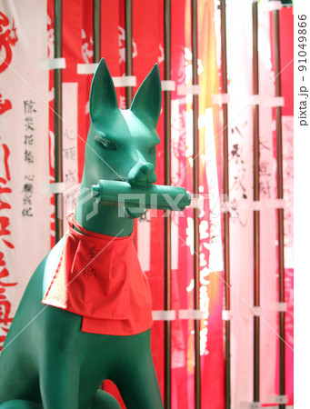 豊川稲荷東京別院の狐さん 91049866