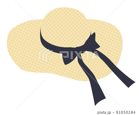 麦わら帽子 白背景 麦わら帽子 白背景 91050284
