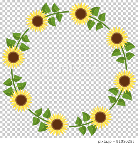 Sunflower circular frame Sunflower circular frame 91050285